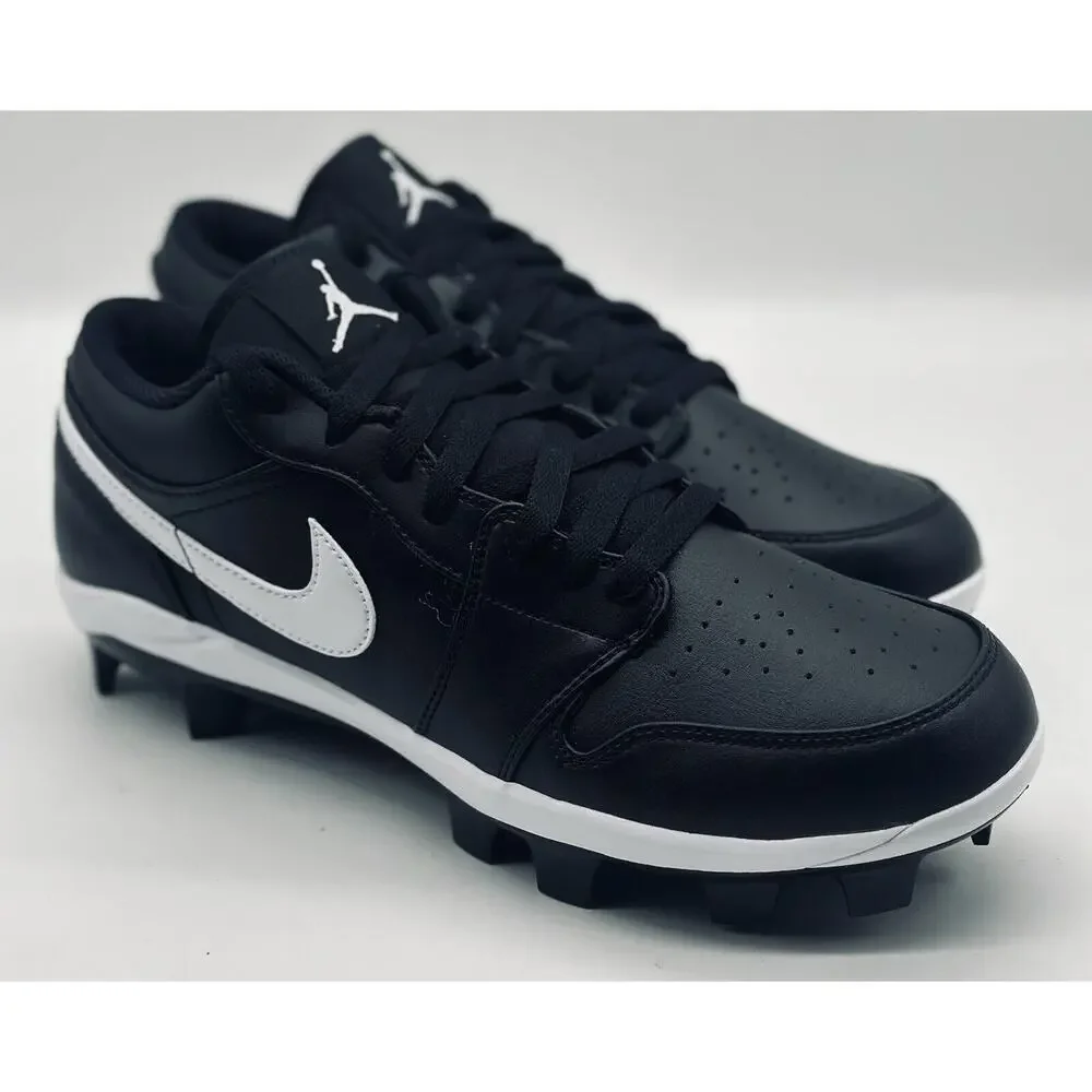 NEW Nike Air Jordan 1 Retro MCS Low Black White Cleats CJ8524-001 Men’s Sz Multi